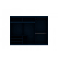 Manhattan Comfort 163GMC4 Mulberry Tatiana Midnight Blue 2-Sectional Open Hanging Module Wardrobe Closet